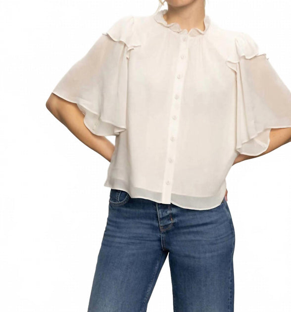Sanctuary Deja Vu Blouse Beige XSmall 3