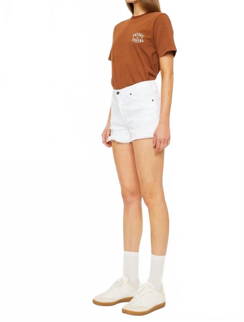 KanCan High Rise Denim Shorts White 30 4