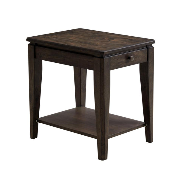 Intercon Chairside Table Brown 18x24 2