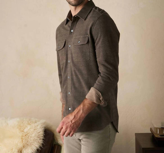 The Normal Brand Strickshirt Texturiert Braun XL 4