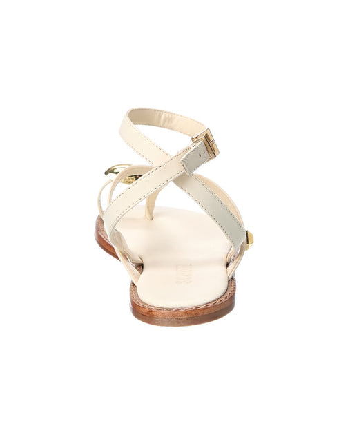 Schutz Elysa Flat Sandal White US 9.5 4