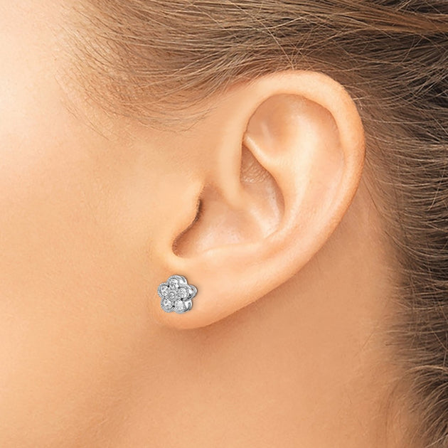 Diamond2Deal 14k Yellow Gold 6.6 Mm ID Earring Jackets For Women