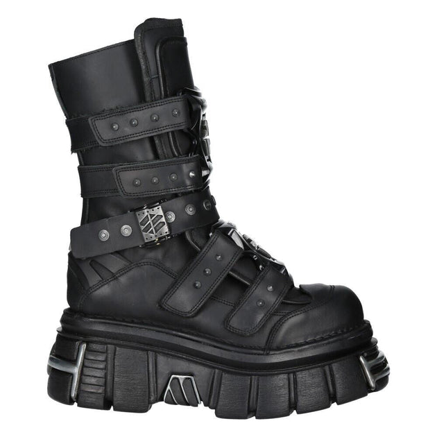 New Rock M-MET422-S1 Platform Boots Black EU 38 2