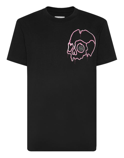 Philipp Plein Dripping Skull T-Shirt White Small 3