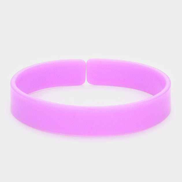 FASHNZFAB Adjustable Bracelet Silver Celluloid Acetate 4