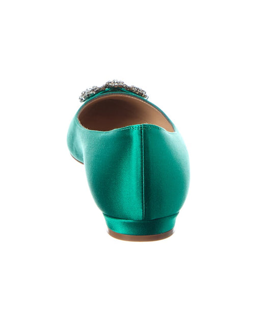 Manolo Blahnik Hangisi Flat Blue EU 36 4