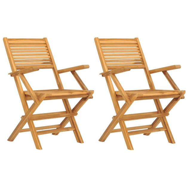 vidaXL Folding Patio Chair Solid Wood Teak 3