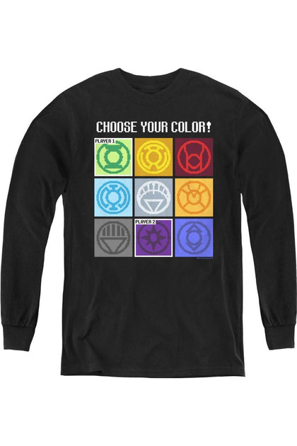 Gildan DC Comics Long Sleeve Tee Black Large 2