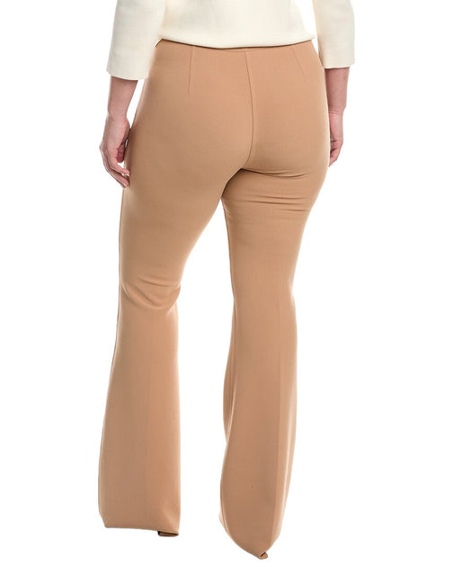 Michael Kors Collection Barathea Wool-Blend Flare Pant Brown US 12 3