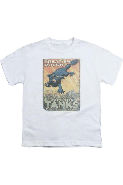 Gildan U.S. Army Treat Em Rough T-Shirt White Medium 2