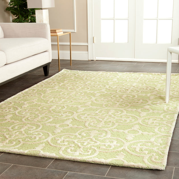 Tapis Safavieh Cambridge Vert clair/Ivoire 2