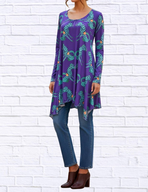 Diva USA Sibella Blouse Purple 36 5