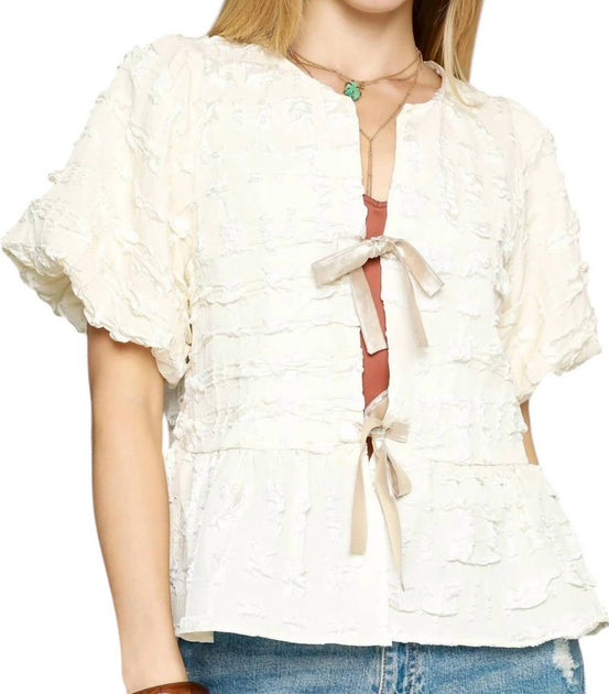 Umgee Bow Top Beige Large 2