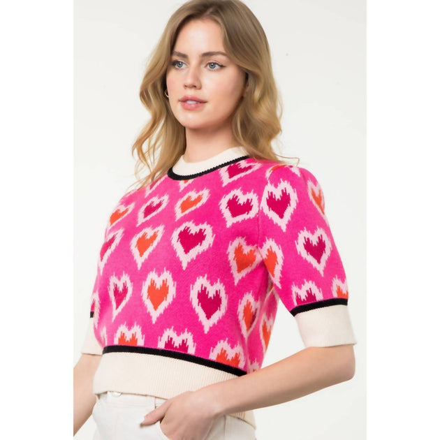 THML Love And Marriage Knit Top Pink X-Small 4