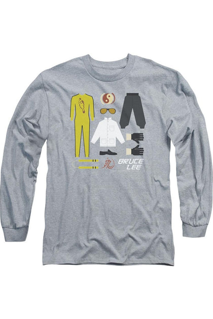 Gildan Bruce Lee Gift Set Long Sleeve T-Shirt Grey Medium 2