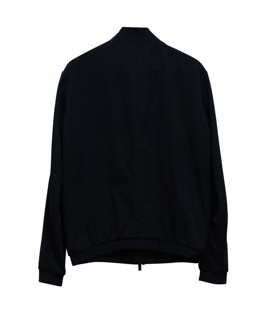 Armani Seersucker Bomber Jacket Navy Blue XL 3