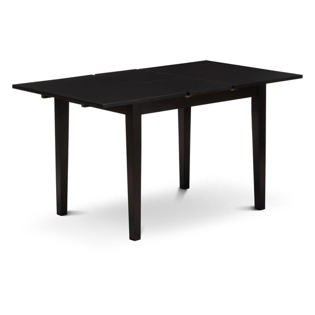 East West Furniture NFT-BLK-T Rectangular Dining Table Black 2
