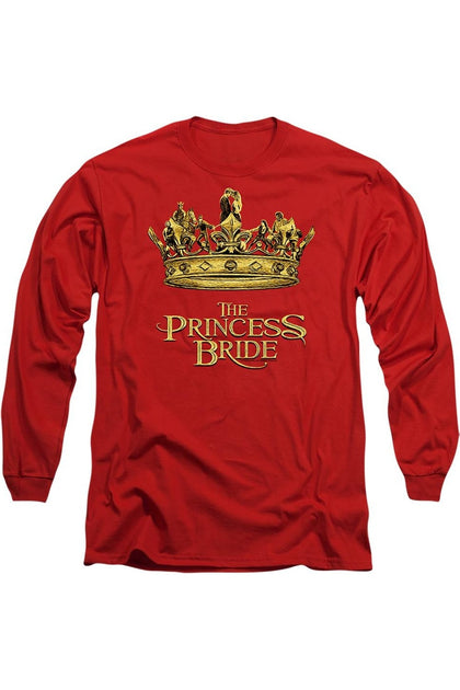 Gildan Princess Bride Crown Long Sleeve T-Shirt Red XXL 2