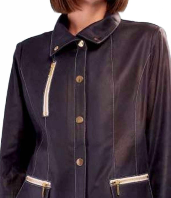 Insight Solid Vegan Jacket Blue US 6 3
