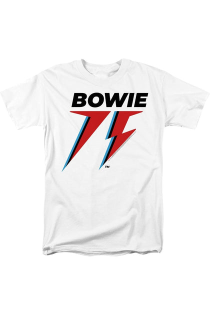 Gildan David Bowie Bowie 75 Logo T-Shirt White XXX-Large 2