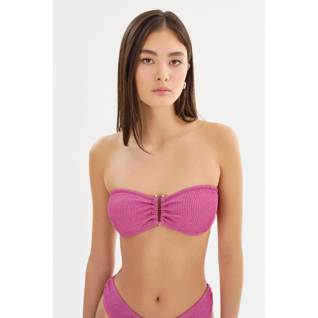 Lamarque Analisa Bandeau Bikini Top Pink Medium 2