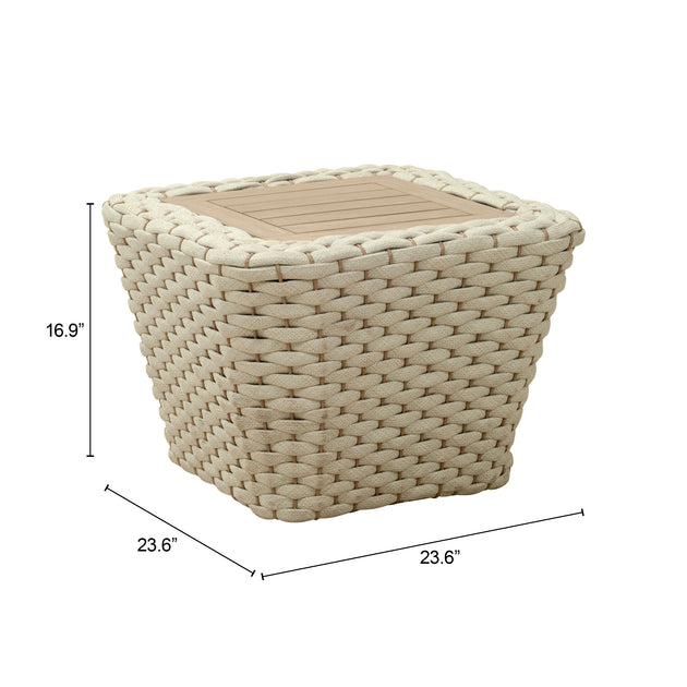 Hivvago Antul Coffee Table White & Natural 4