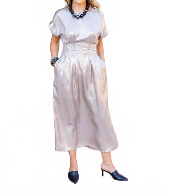 entro Silkstone Midi Dress Purple Large 2