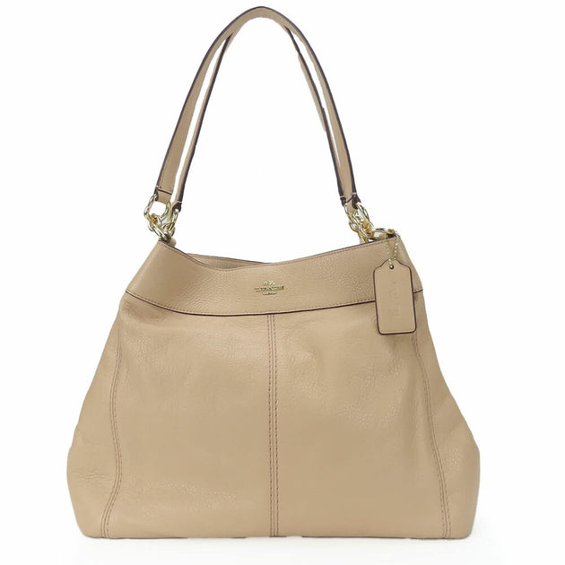 Coach Ledertasche Tote Pink Beige Klein 3