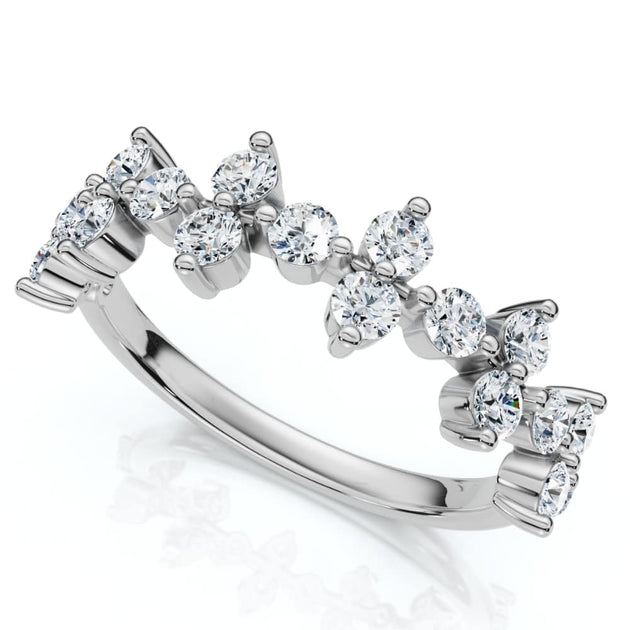 Pompeii3 Round Diamond Stackable Wedding Band 14k Gold Multi US 5-6 4