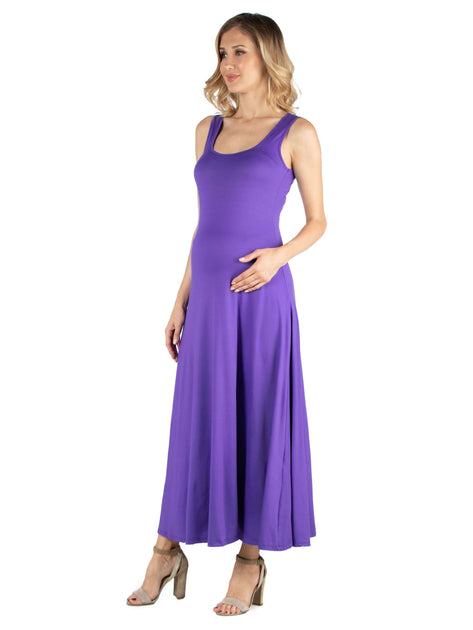 24seven Comfort Apparel Umstands-Maxikleid Grau Medium 3