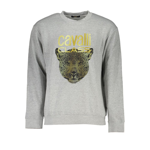 Cavalli Class Men's Sweater Gray Medium 2