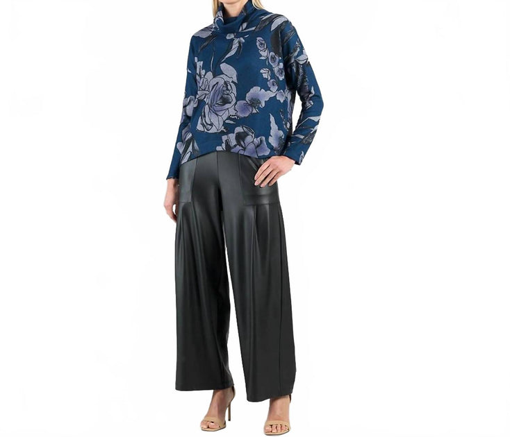 Clara Sunwoo Rose Sketch Rollkragenpullover Blau Groß 2