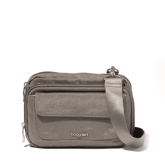 baggallini Modern Double Zip Crossbody Multi Taille Unique 3