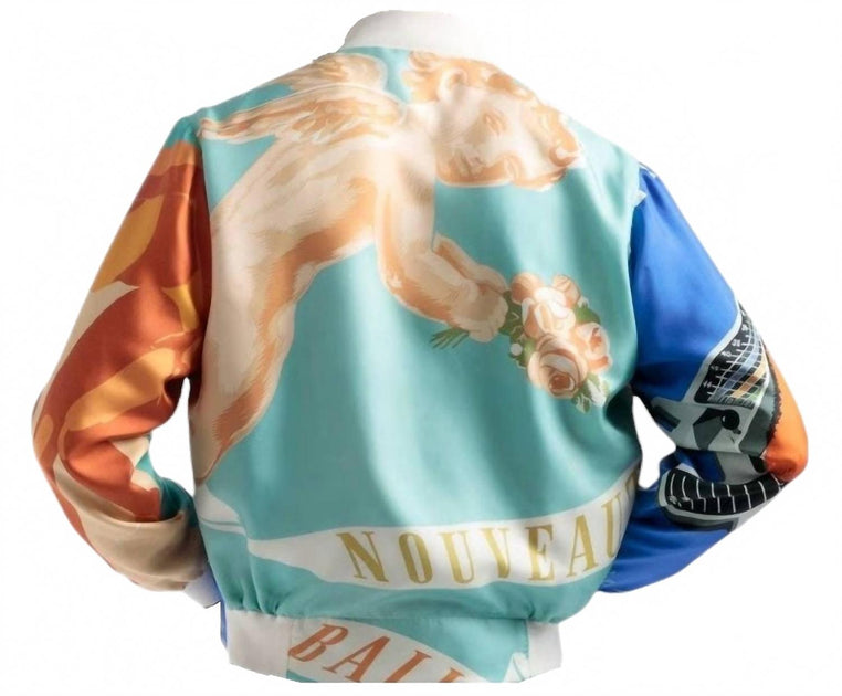 Bally Graphic-Print Bomber Jacket Multi Large 3