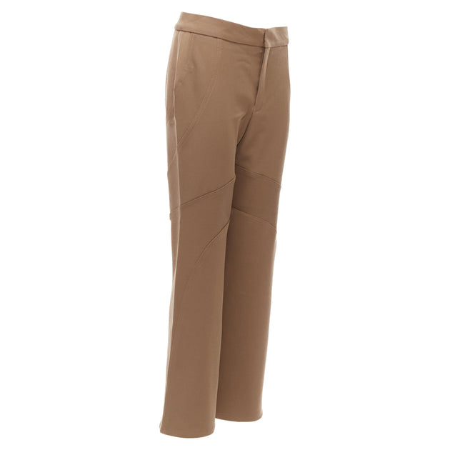 Marni Curved Panelled Trousers Brown 34 4
