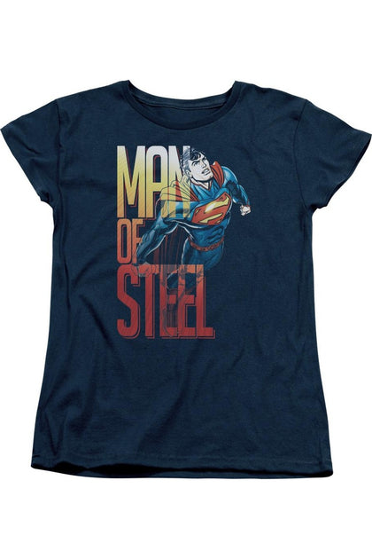 Gildan Superman Steel Flight T-Shirt Blue Medium 2