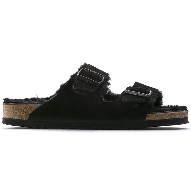 Birkenstock Arizona Fur Shearling Sandal Black 41 3