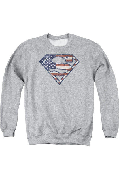 Gildan Superman Crewneck Sweatshirt Grey Large 2