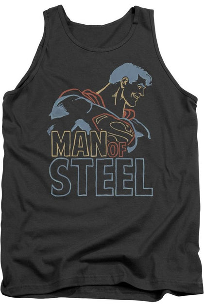Gildan Superman Colored Lines Tank Top Black XXL 2