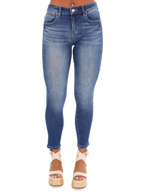 RISEN Creating Memories Mid Rise Ankle Skinny Jeans 3