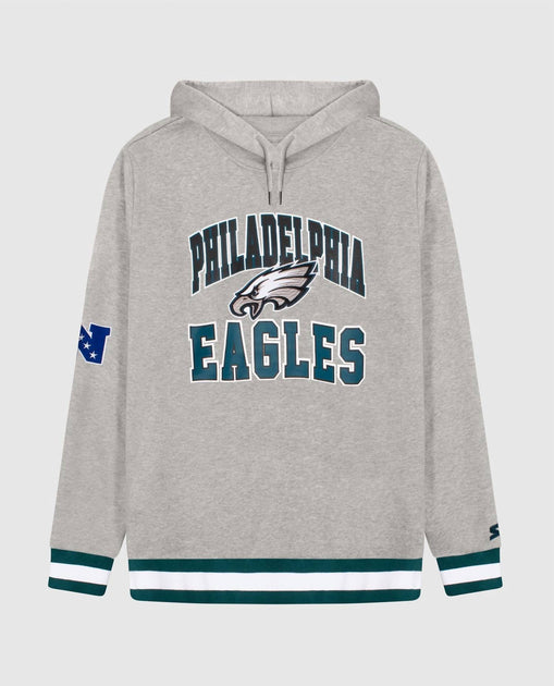 Starter Philadelphia Eagles Knit Hoodie Grey Medium 2