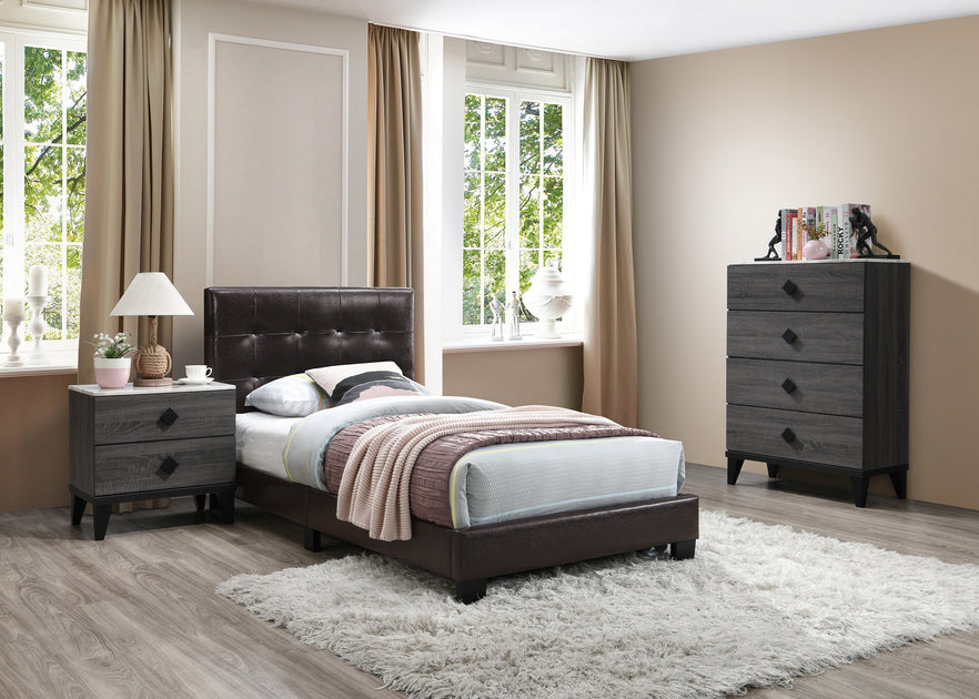 Streamdale Nightstand Grey 4