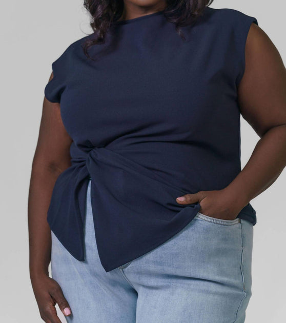 Tanya Taylor Robin Top Navy 1X 2