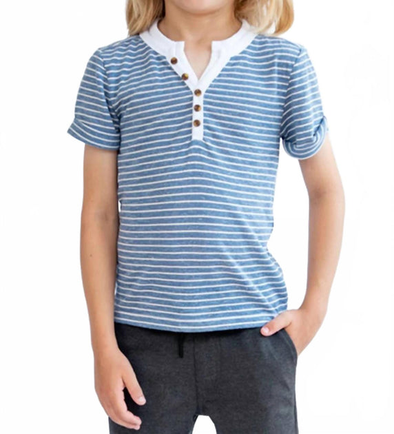 Appaman Hilltop Henley Top Blue US 10 3