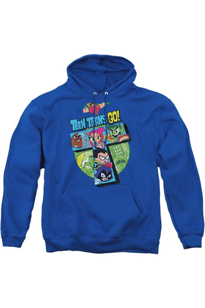 Gildan Teen Titans Go Erwachsenen Kapuzenpulli Blau Medium 2