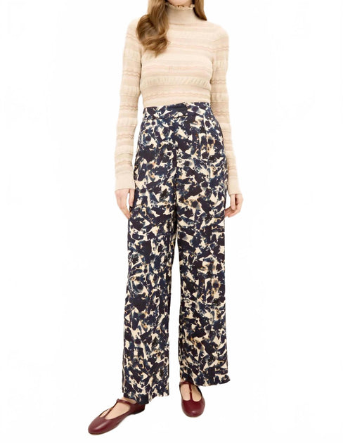 Marie Oliver Beau Wide-Leg Pant Blue US 4 2