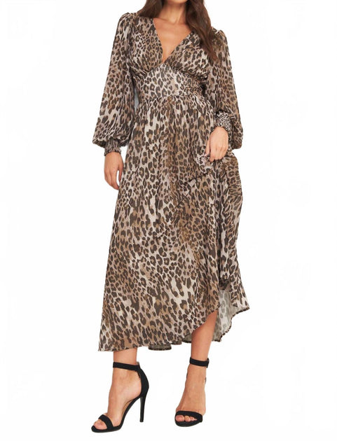Flying Tomato Jungle Whisper Midi Dress Multi Large 4