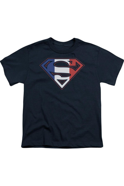 Gildan Superman Shield T-Shirt Blue XL 2