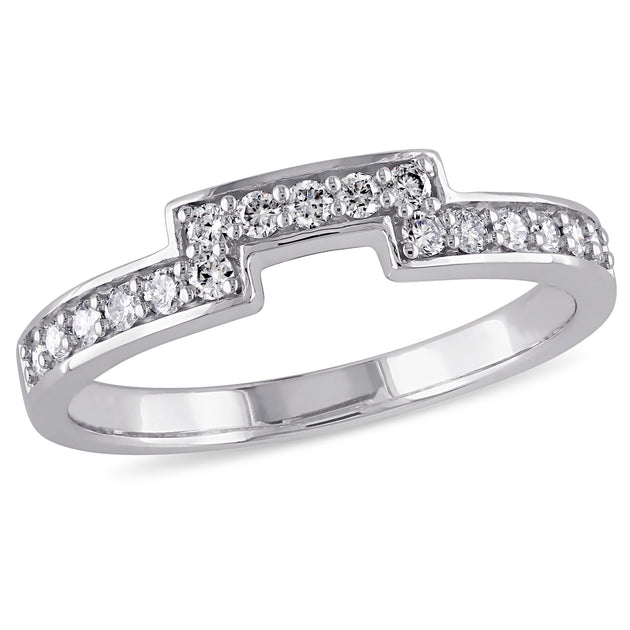 Mimi & Max Ladies Diamond Wedding Band White Gold US 8 2