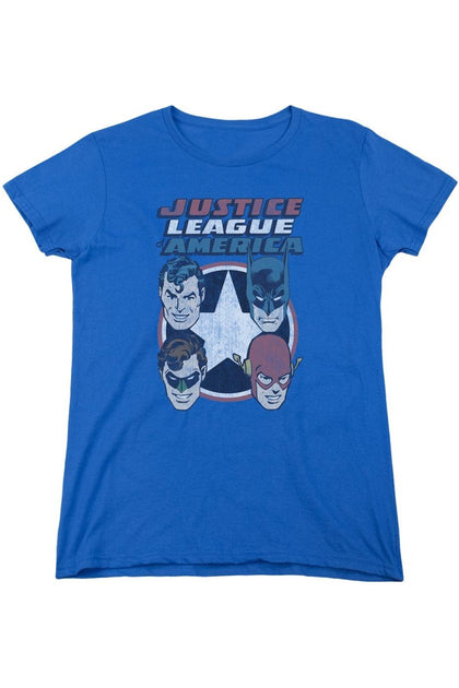 Gildan DC Comics 4 Stars T-Shirt Blue Large 2